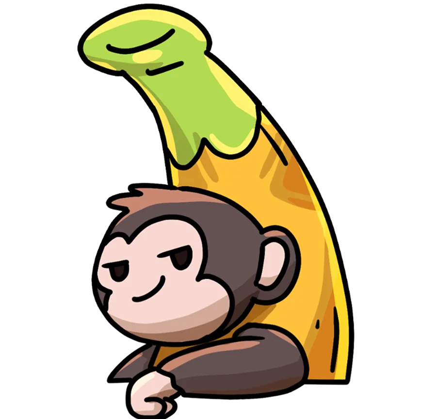 Banana Gun monkey mascot